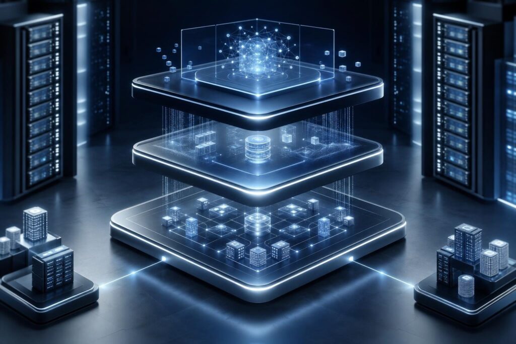 ภาพสถาปัตยกรรม Private AI, RAG และ AI Agent สำหรับธุรกิจ